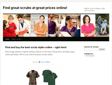 Tablet Screenshot of buy-scrubs-online.com